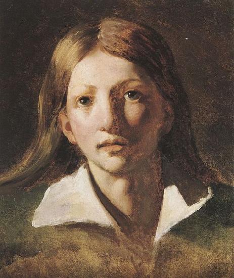 Theodore   Gericault Portrait Study of a Youth Germany oil painting art